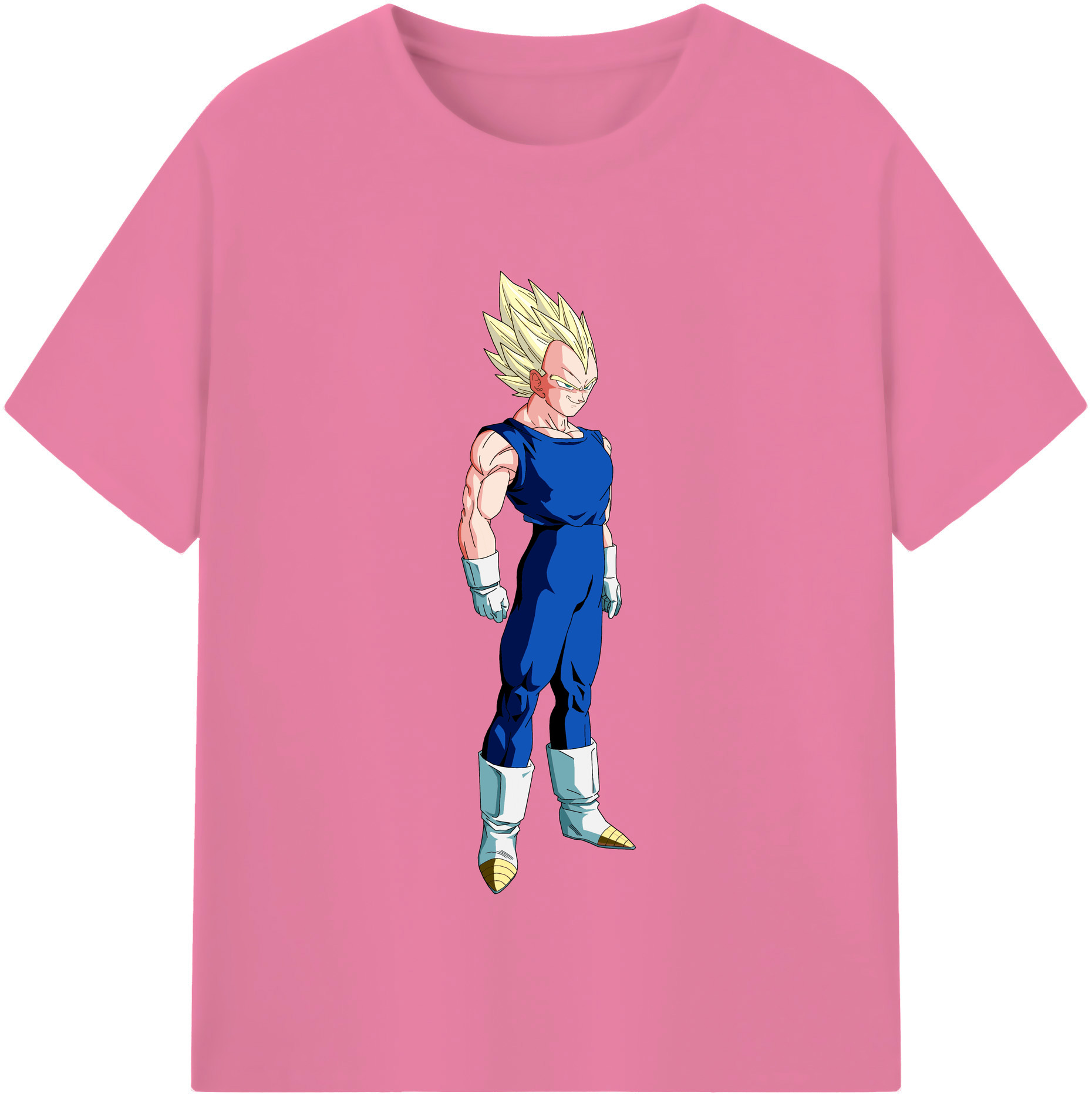 （画像用） ドラゴンボール ベジータ四世（Bejīta Yonsei）DRAGON BALL Vegeta IV 綿100％半袖Tシャツ（フロントプリント）